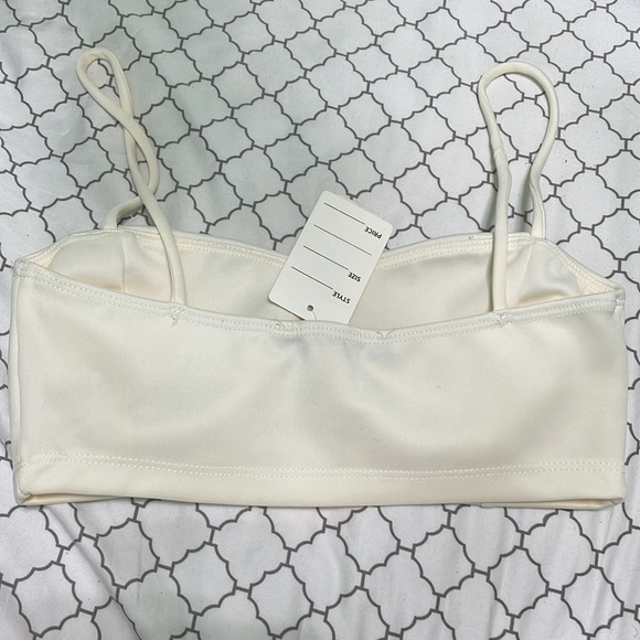 Cream Crop Top NWT - Picture 2 of 4
